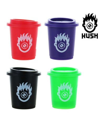 Lot de 18 Boites en plastique Kush avec mini Grinder