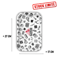 Plateau de Roulage GIZEH Comic Blanc Taille M - 275x175mm
