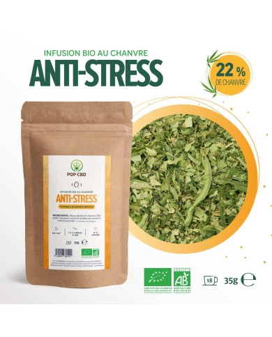 Tisane CBD bio anti stress - vrac | POP CBD
