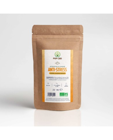 Tisane CBD bio anti stress - vrac | POP CBD