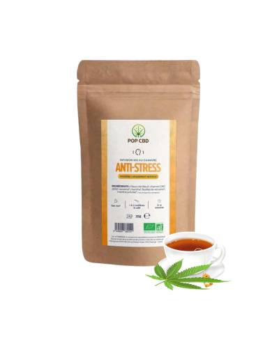 Tisane CBD bio anti stress - vrac | POP CBD