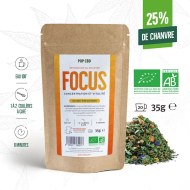 Tisane CBD bio Focus & Vitalité | POP CBD