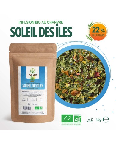 Tisane CBD bio soleil des îles | POP CBD