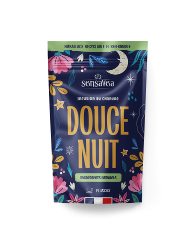 Tisane CBD bio douce nuit | SENSAVEA