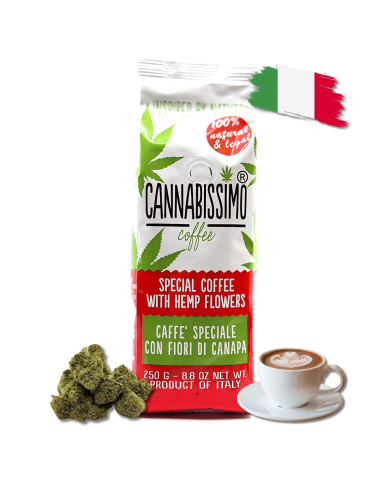 Café fleurs de chanvre - moulu | CANNABISSIMO