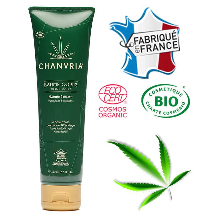Baume corps huile de chanvre bio | CHANVRIA