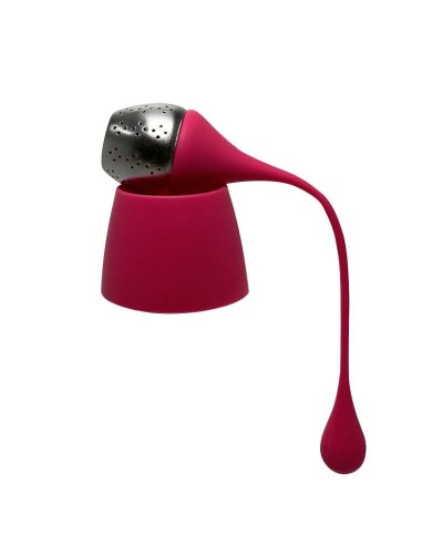 Infuseur à thé en silicone et acier inoxydable (Vert)