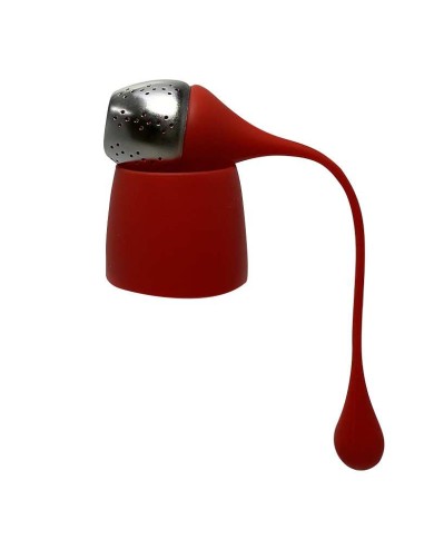 Infuseur à thé en silicone et acier inoxydable (Vert)