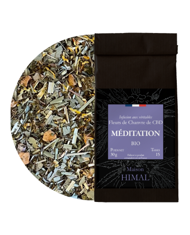 Tisane CBD bio méditation - en vrac | MAISON HIMAL