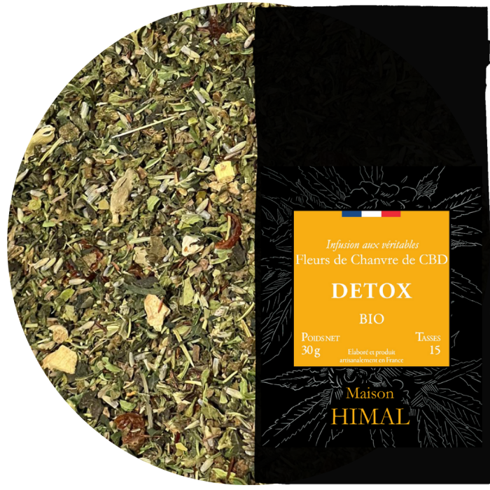 Tisane CBD bio détox - en vrac | MAISON HIMAL