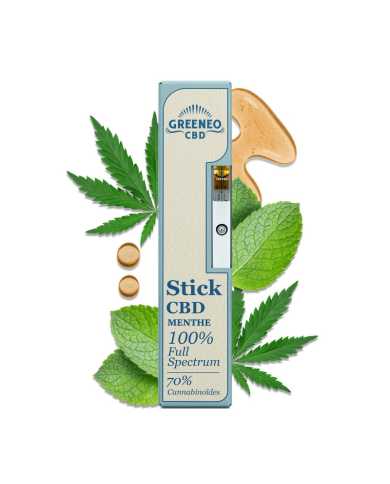 Vape pen CBD full spectrum 70% | GREENEO sans nicotine (Chanvre)