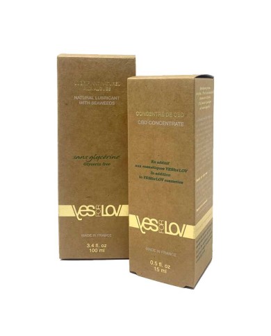 Lubrifiant algues & concentré de CBD | YES FOR LOV