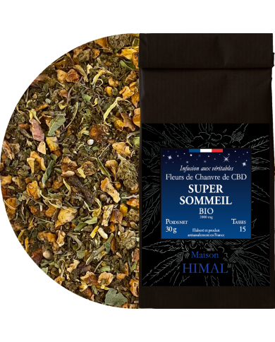 Tisane CBD bio super sommeil - en vrac | MAISON HIMAL