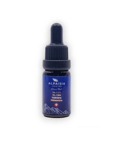 Huile CBD 10% full spectrum douce nuit | ALPAISIA