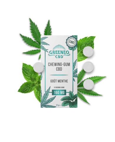 Chewing-gum CBD menthe | GREENEO
