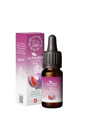 Huile CBD 10% broad spectrum violette pastèque | ALPAISIA