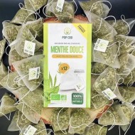 Tisane CBD bio menthe douce - sachets | POP CBD