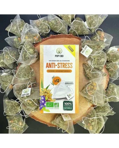 Tisane CBD bio anti stress - sachets | POP CBD