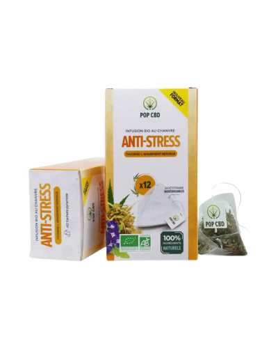 Tisane CBD bio anti stress - sachets | POP CBD