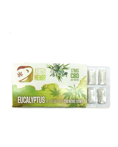 Boîte de 24 Chewing-gum CBD eucalyptus | ASTRA HEMP