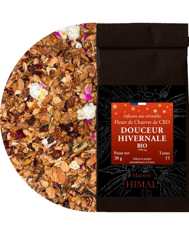 Tisane CBD bio douceur hivernale - en vrac | MAISON HIMAL