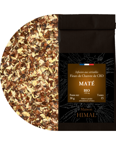 Tisane CBD bio maté - en vrac | MAISON HIMAL