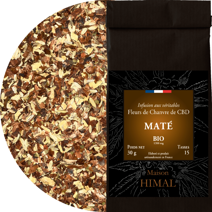 Tisane CBD bio maté - en vrac | MAISON HIMAL