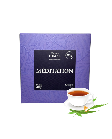 Tisane CBD bio méditation | MAISON HIMAL