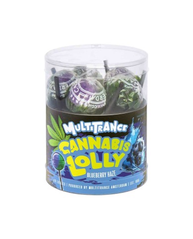 Sucette cannabis myrtille - 10 pcs | MULTITRANCE