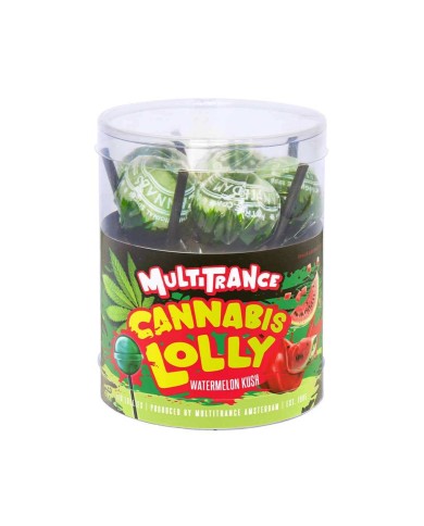Sucette cannabis pastèque - 10 pcs | MULTITRANCE