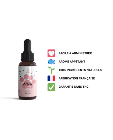 Huile CBD animaux 3% saumon | NOVALOA