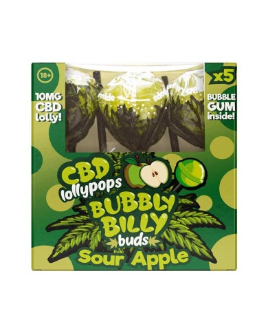 Sucette CBD pomme - 5 pcs | BUBBLY BILLY