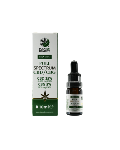 Huile CBD/CBG Full Spectrum Plant of Remedy 25% + 5%