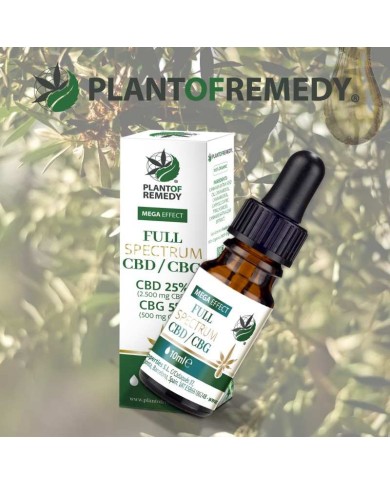 Huile CBD/CBG Full Spectrum Plant of Remedy 25% + 5%