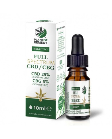 Huile CBD/CBG Full Spectrum Plant of Remedy 25% + 5%