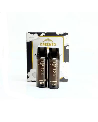 Cartouche e-liquide CBD 10% Anmesai - 2 pcs | GREENEO sans nicotine