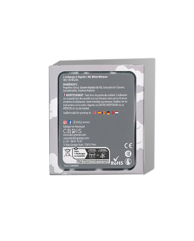 Cartouche e-liquide CBD 10% White Window - 2 pcs | GREENEO sans nicotine