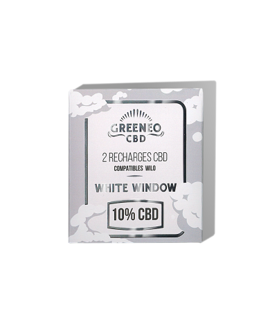 Cartouche e-liquide CBD 10% White Window - 2 pcs | GREENEO sans nicotine