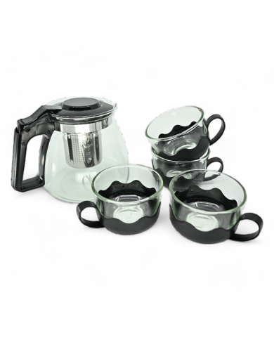 Set d'infusion 5 pièces avec théière et tasses