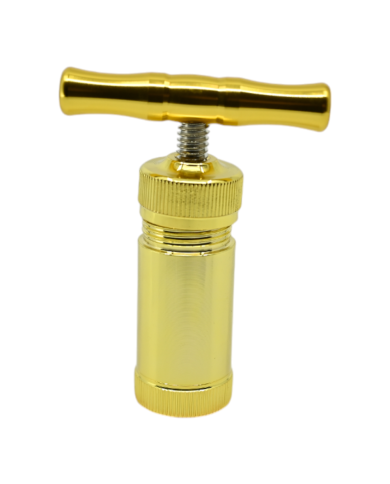 Presse à pollen dorée en zinc 8,6 cm