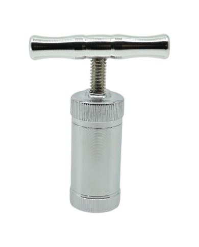 Presse à pollen en zinc argenté - Cylindre de 2.8 cm