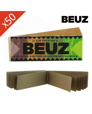 Boîte de 50 carnets de filtres à rouler Beuz