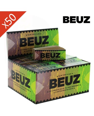 Boîte de 50 carnets de filtres à rouler Beuz