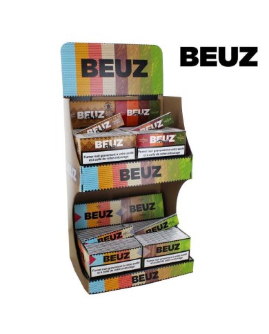Pack Beuz - 4 Boîtes de Feuilles Slim + Présentoir