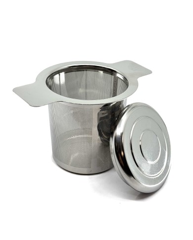 Infuseur à thé en acier inoxydable avec couvercle
