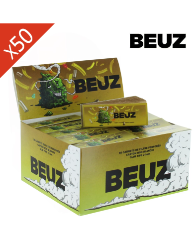 Boîte de 50 carnets de filtres perforés Brown Buds BEUZ
