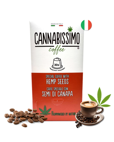 Café aux Graines de Chanvre Cannabissimo - 30 capsules
