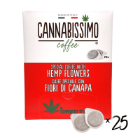 Dosettes Café aux Fleurs de Chanvre Cannabissimo - 25 dosettes