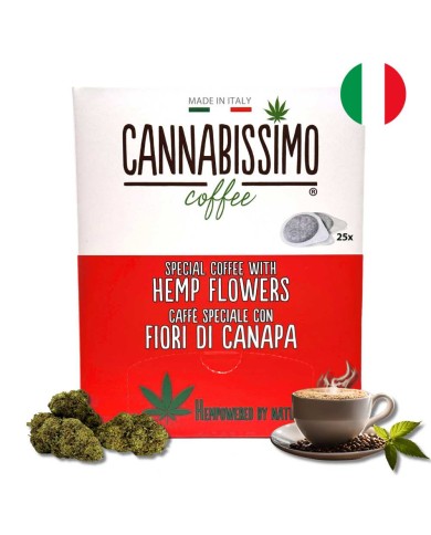 Dosettes Café aux Fleurs de Chanvre Cannabissimo - 25 dosettes