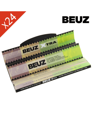 Feuilles Slim Long Beuz 125mm Brown - Boîte de 24 carnets